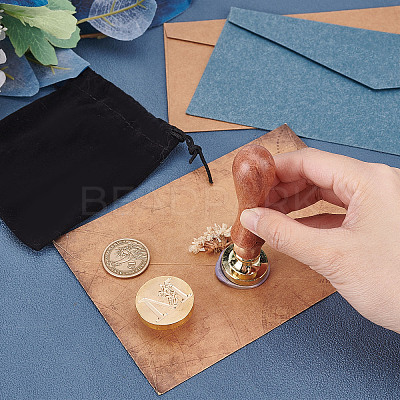 2Pcs 2 Styles Brass Stamp Heads DIY-CP0007-68B-1