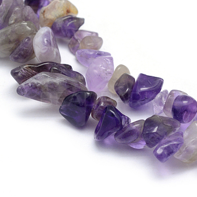 Natural Amethyst Beads Strands X-G-P332-07-1