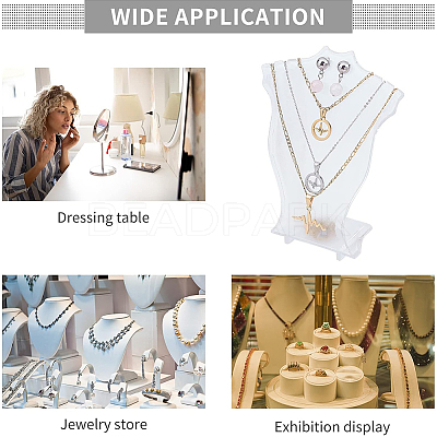 Plastic Necklace Pendant Display AJEW-WH0245-22-1