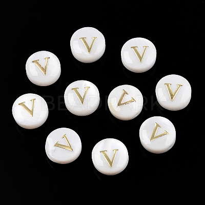 Natural Freshwater Shell Beads SHEL-N036-01V-1