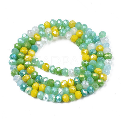 Opaque Glass Beads Strands X-GLAA-T006-07-A04-1