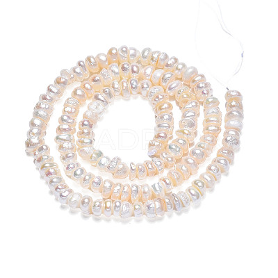 Natural Cultured Freshwater Pearl Beads Strands PEAR-N015-04B-1