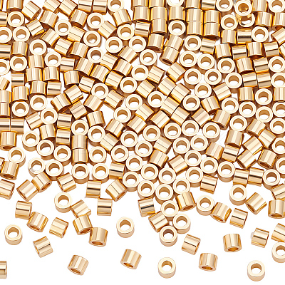 3Bags Brass Crimp Beads KK-BBC0026-10C-1