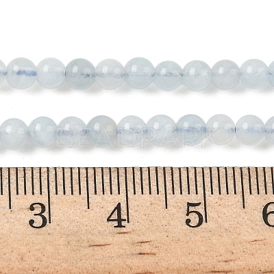 Natural Aquamarine Beads Strands G-D327-B01-4mm-1