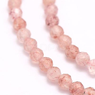 Natural Strawberry Quartz Beads Strands G-F509-31-2mm-1