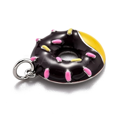 Brass Enamel Pendants KK-O140-06A-P-1