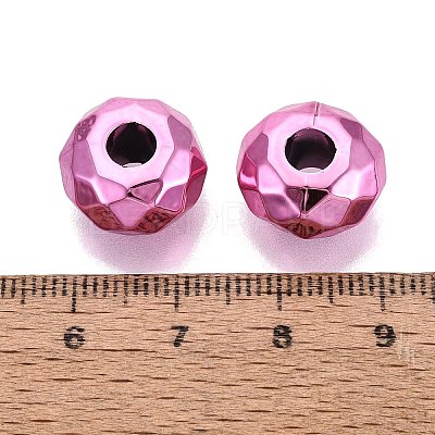 UV Plating Acrylic European Beads OACR-E033-22-05-1