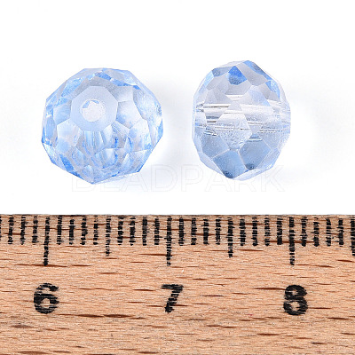 Baking Paint Transparent Glass Beads GLAA-N011-10mm-04-1