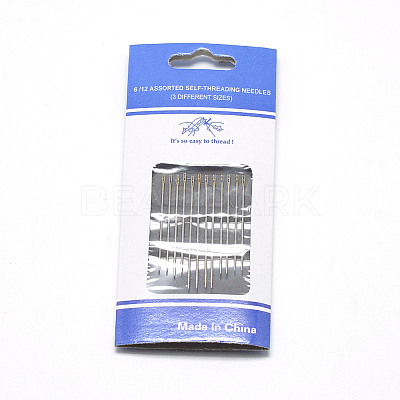 Iron Self-Threading Hand Sewing Needles LS-IFIN-R232-01G-1