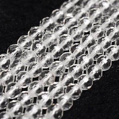 Natural Quartz Crystal Beads Strands X-G-D840-11-4mm-1