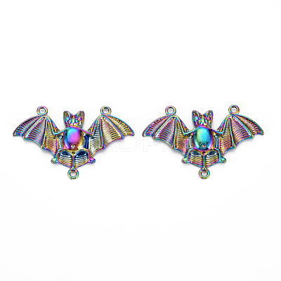 Rainbow Color Alloy Chandelier Components Link Rhinestone Settings PALLOY-S180-294-NR-1