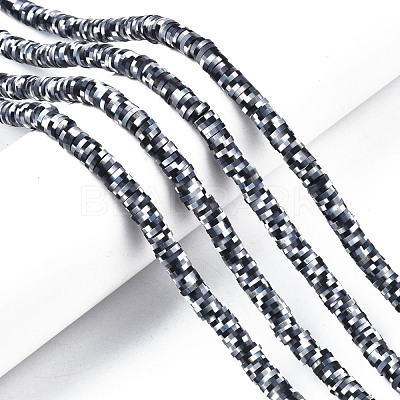 Handmade Polymer Clay Beads Strands CLAY-R089-6mm-159-1
