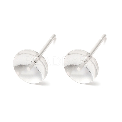 Brass Studs Earrings Finding KK-K383-01E-S-1