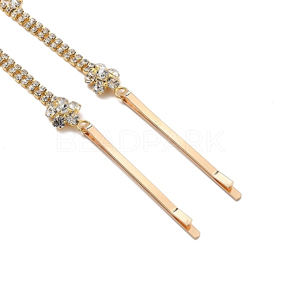 Alloy Rhinestone Hair Chain OHAR-M044-01G-1