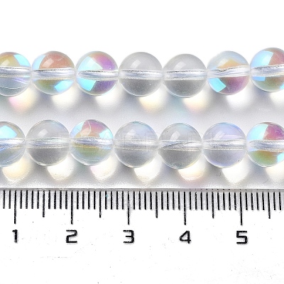 Synthetic Moonstone Beads Strands G-P528-J02-13-1