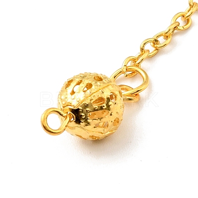 Brass Cable Chain Coil Dowsing Pendulums HJEW-D004-02G-1