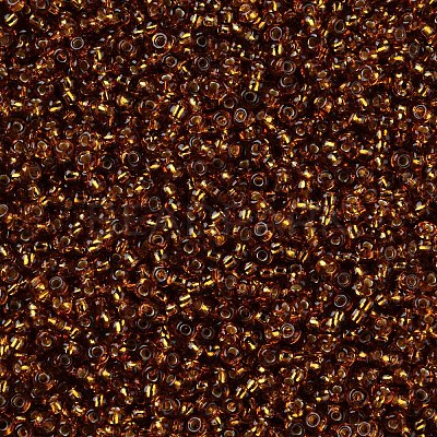 11/0 Silver Lined Grade A Transparent Glass Seed Beads X-SEED-Q007-F54-1