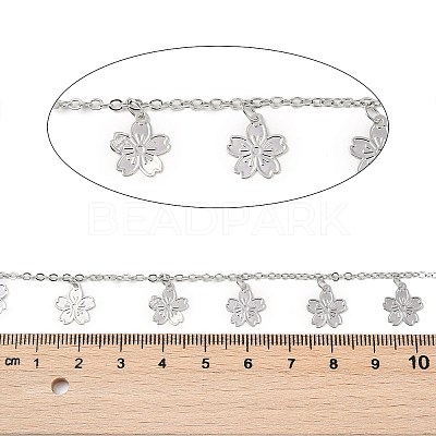 Handmade Brass Flower Chains CHC-Z001-13P-1