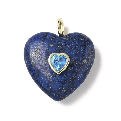 Dyed Natural Lapis Lazuli Pendants G-C274-04G-1