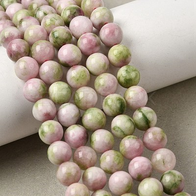 Natural White Jade Beads Strands G-H348-8mm-04-1