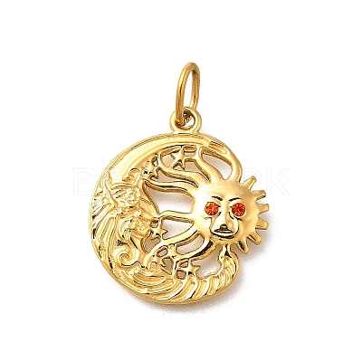 304 Stainless Steel Pendants STAS-R159-61G-02-1