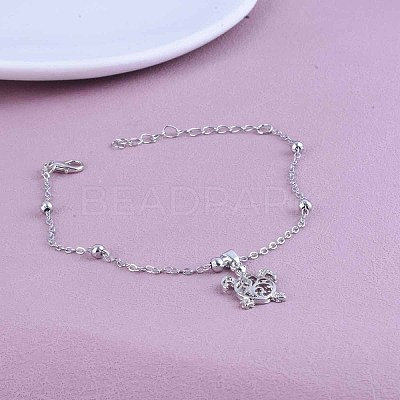 Summer Beach Alloy Hollow Sea Turtle Charm Satellite Chain Anklets for Women FS-WGD5AB4-01-1
