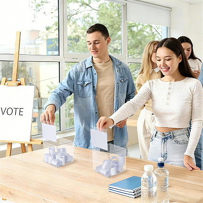 Flodable Transparent PVC Packing Hanging Boxes CON-WH0112-069-1