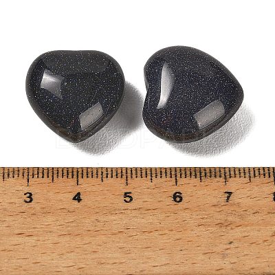 Blue Goldstone Heart Love Stone GG-CBAA0EE-03-20B-1