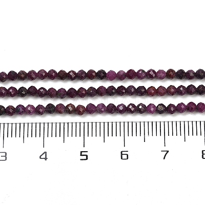 Natural Ruby Beads Strands G-C181-B06-01-1