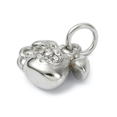 304 Stainless Steel Rhinestone Pendants STAS-A145-04L-P-1
