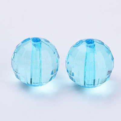 Transparent Acrylic Beads TACR-Q254-10mm-V40-1