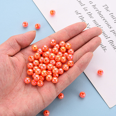 Opaque Acrylic Beads MACR-S370-D8mm-20-1