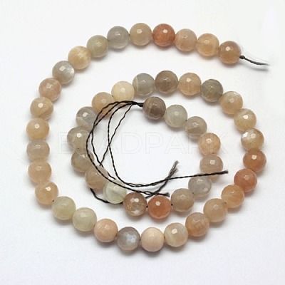 Natural Multi-Moonstone Beads Strands X-G-J157-6mm-10-1