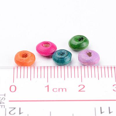 Lead Free Rondelle Natural Wood Beads X-YTB032-1