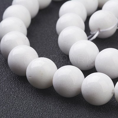 Natural Mashan Jade Round Beads Strands G-D263-10mm-XS01-1