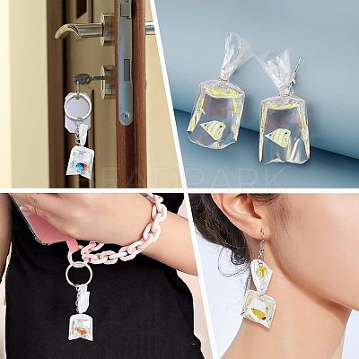 DIY 3D Goldfish Bag Keychain Making Kits DIY-NB0007-43-1