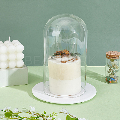 Glass Cloche Dome Covers GLAA-WH0057-07-1