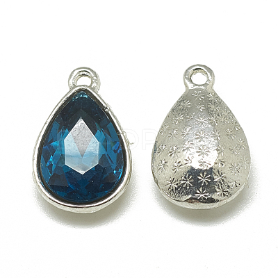 Alloy Glass Pendants PALLOY-T028-10x14mm-14-1