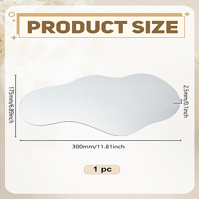 1Pc Acrylic Mirror AJEW-LP0010-45B-1