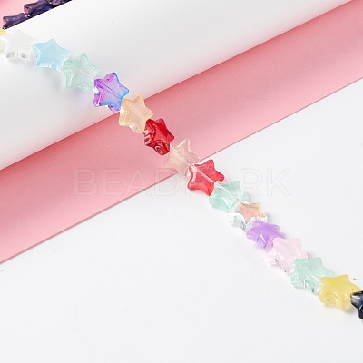 Transparent Glass Beads Strand GLAA-K057-01B-1
