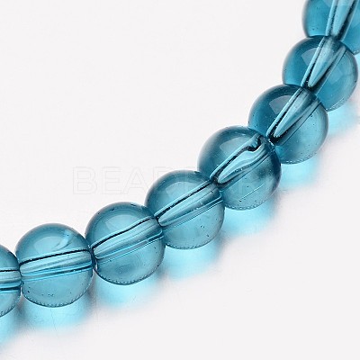 Glass Round Bead Strands GLAA-I028-8mm-08-1
