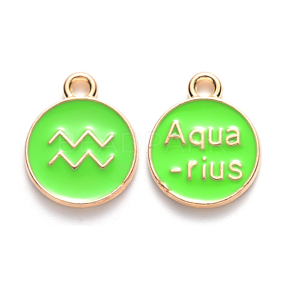 Alloy Enamel Pendants ENAM-S124-01A-06J-1