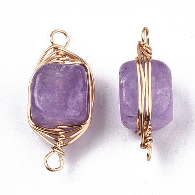 Natural Agate Links Connectors G-T131-99F-1