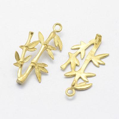 Brass Peg Bails Pendants KK-F721-175C-RS-1