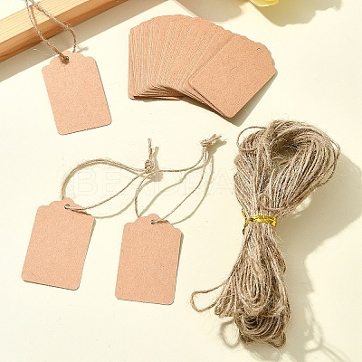 Kraft Paper Gift Tags AJEW-FS0001-15-1