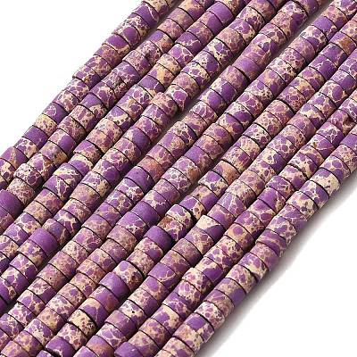 Dyed Synthetic Imperial Jasper Beads Strands G-Z089-A03-D-1