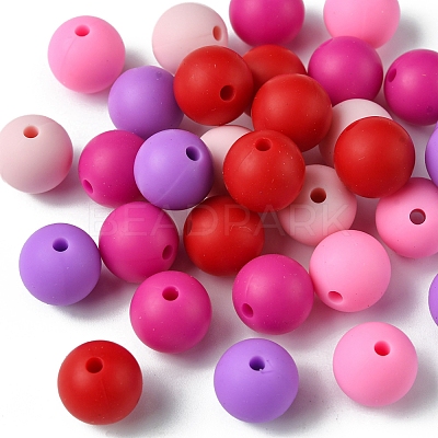 35Pcs Food Grade Eco-Friendly Silicone Focal Beads SIL-FS0001-22D-1