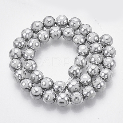 Electroplate Glass Beads Strands LS-EGLA-T012-02F-8MM-1