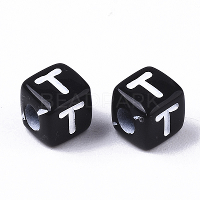 Opaque Acrylic Beads SACR-N002-01T-1
