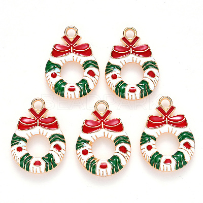 Alloy Enamel Pendants X-ENAM-S121-009-1